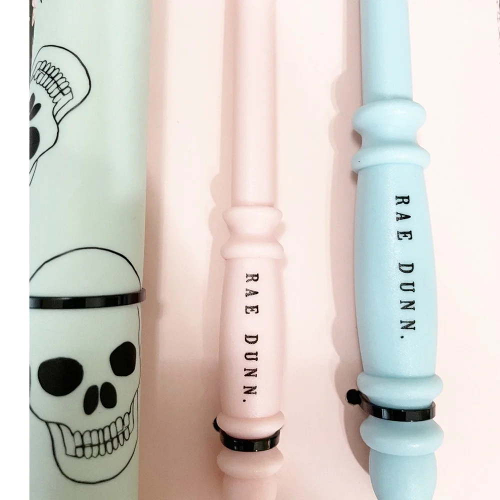 NEW Rae Dunn HOCUS POCUS, GHOSTS AND GOBLINS, Sugar Skull 3Pc Baking Set